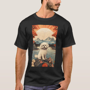 Camiseta Maltipoo Perro Estético Ukiyo japonés e 6