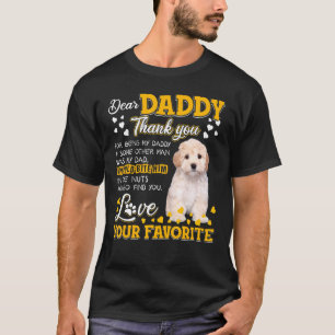 Camiseta Maltipoo Querido Papá Gracias Por Ser Mi Papá