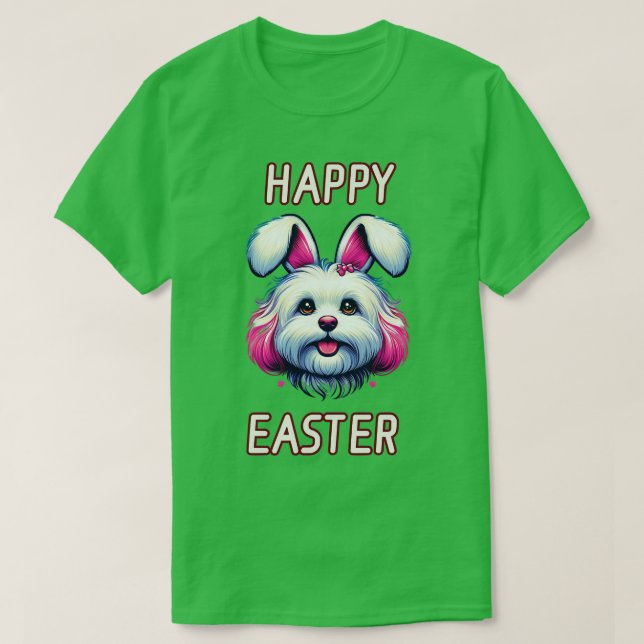 Camiseta Maltipoo Semana Santa Bunny 4 (Diseño del anverso)