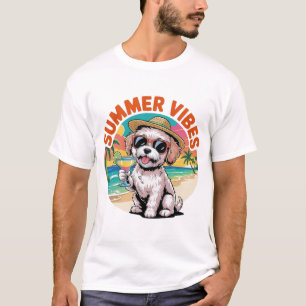 Camiseta Maltipoo Vibraciones de Verano