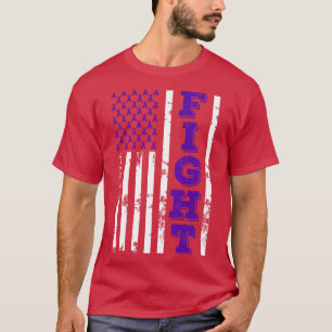 Camiseta Maltrato emocional Concienciación contra la bander