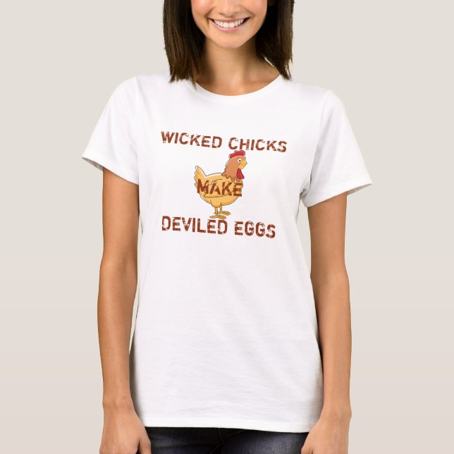 Camiseta malvada de Chick (Anverso)