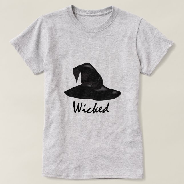 Camiseta malvada de Halloween (Diseño del anverso)