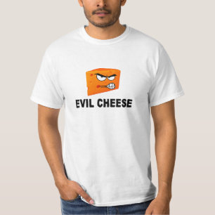 Camiseta malvada de la luz del queso