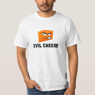 Camiseta malvada de la luz del queso