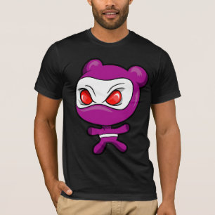 Camiseta malvada de Ninja del guerrero del oso