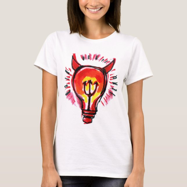 Camiseta malvada del genio (Anverso)
