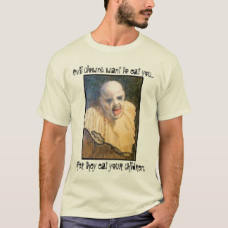 Camiseta malvada del payaso