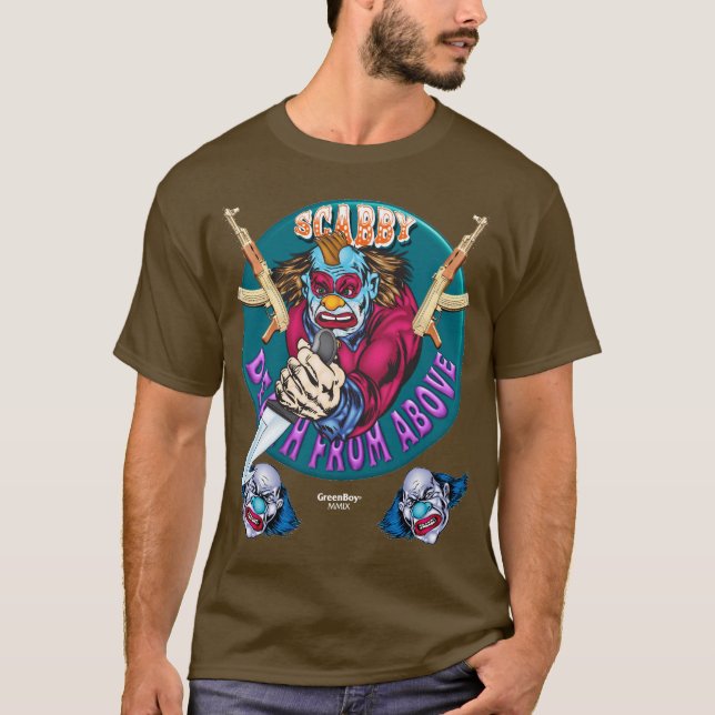 Camiseta malvada del payaso - AK 47 (Anverso)