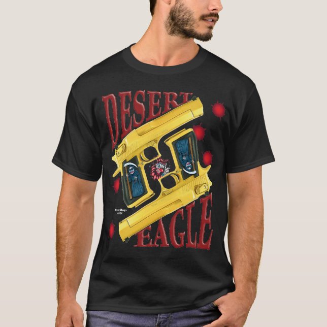 Camiseta malvada del payaso - desierto de oro (Anverso)