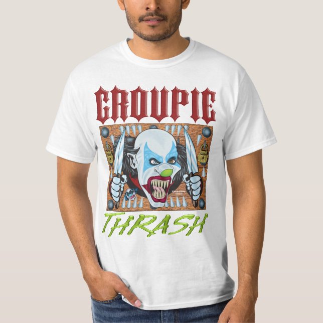 Camiseta malvada del payaso - groupie de la (Anverso)