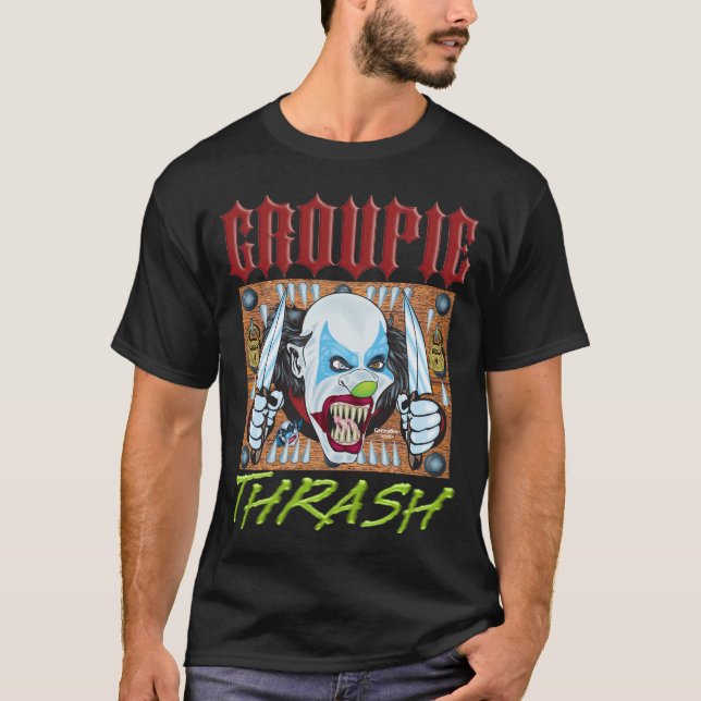 Camiseta malvada del payaso - groupie de la (Anverso)