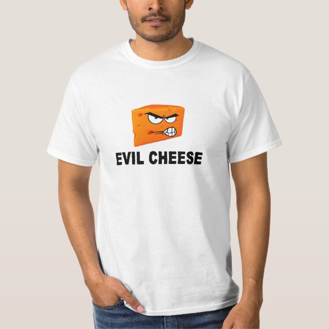 Camiseta malvada del queso (Anverso)