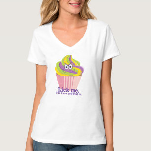 Camiseta Malvada Sly Innuendo Cupcake Lick Me