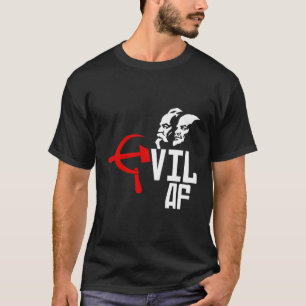 Camiseta Malvado Af Hammer Sickle Funny Anti-Comunista Soci