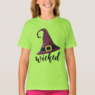 Camiseta Malvado, divertido Gorra de brujas Halloween Perso