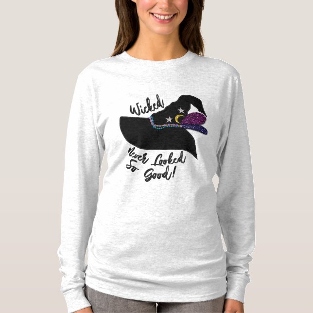 Camiseta Malvado Nunca Pareció Tan Buena Gorra De Brujas |  (Anverso)
