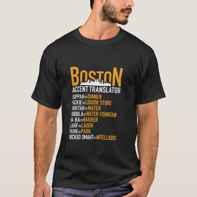 Camiseta Malvado traductor de acento de Boston en Smaht (Anverso)
