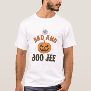 Camiseta Malvado Y Boo Jee Calabaza Gráfica De Halloween_1