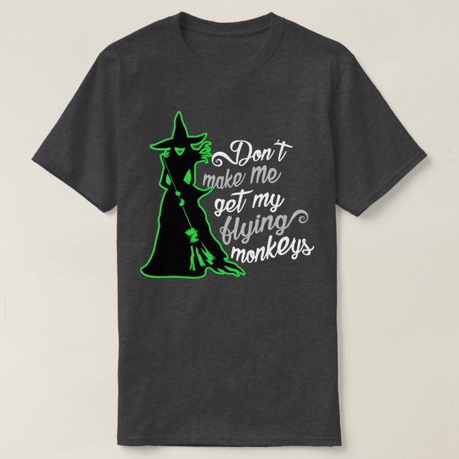 Camiseta Malvados monos Voladores De Brujas (Diseño del anverso)
