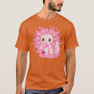 Camiseta Malvavisco de Axolote Pastel Goth Anime de Batido