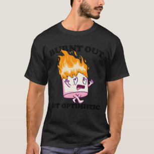 Camiseta Malvavisco Retro de Camping Optimista y Quemado