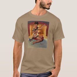 Camiseta Malvaviscos retro vintage Chica de alfiler