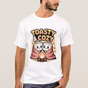 Camiseta Malvaviscos Tostados Divertido Camping