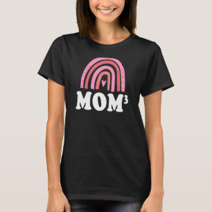 Camiseta Mamá3 De 3 Madres De Tres Arcoiris Bohemias