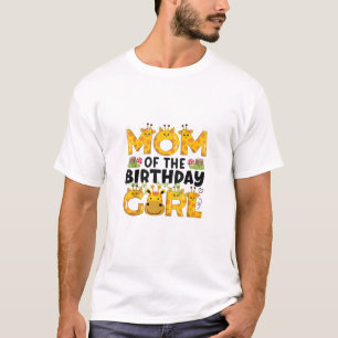 Camiseta Mamá 1er cumpleaños Chica Giraffe Fiesta temática 