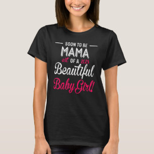 Camiseta Mamá 2023 de bella niña nueva padre pronto