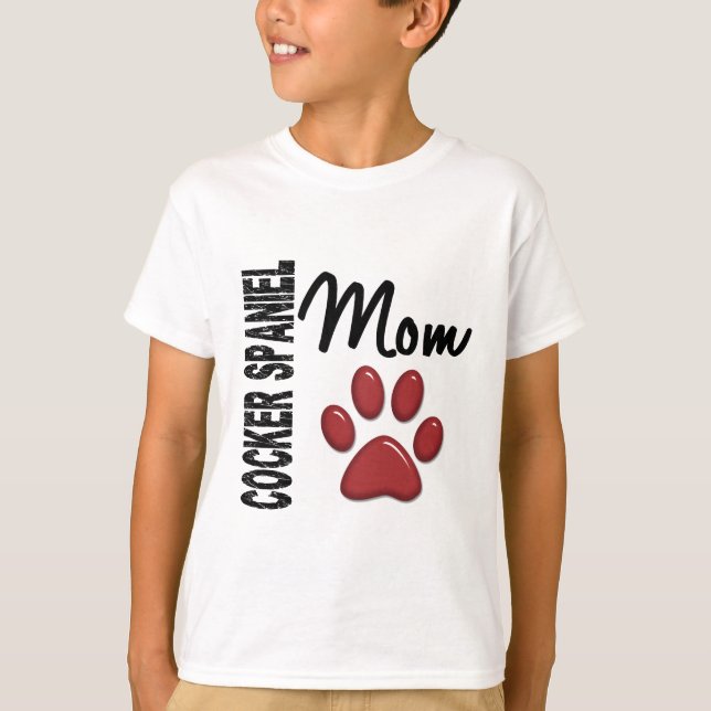 Camiseta Mamá 2 de cocker spaniel (Anverso)
