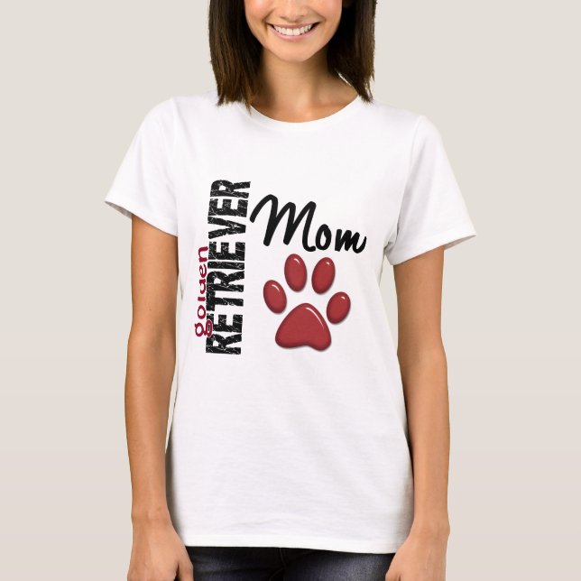 Camiseta Mamá 2 del golden retriever (Anverso)
