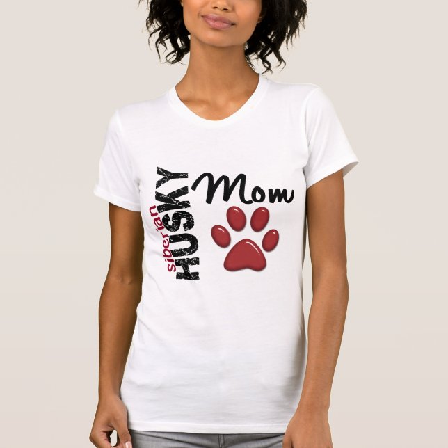 Camiseta Mamá 2 del husky siberiano (Anverso)
