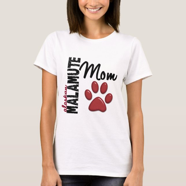 Camiseta Mamá 2 del Malamute de Alaska (Anverso)