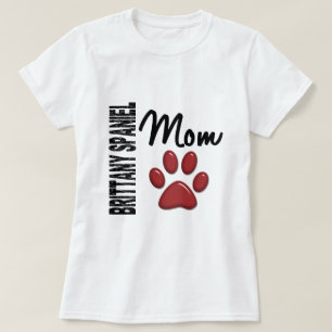 Camiseta Mamá 2 del perro de aguas de Bretaña