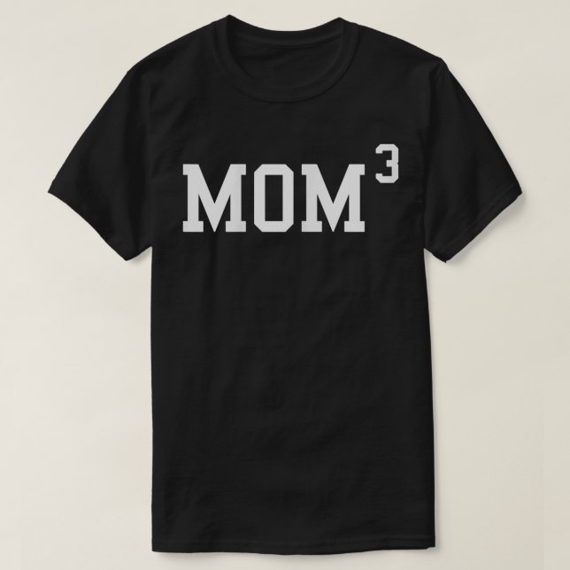 Camiseta Mamá 3   Graciosa Mamá De 3 Tee Regalo  (Diseño del anverso)