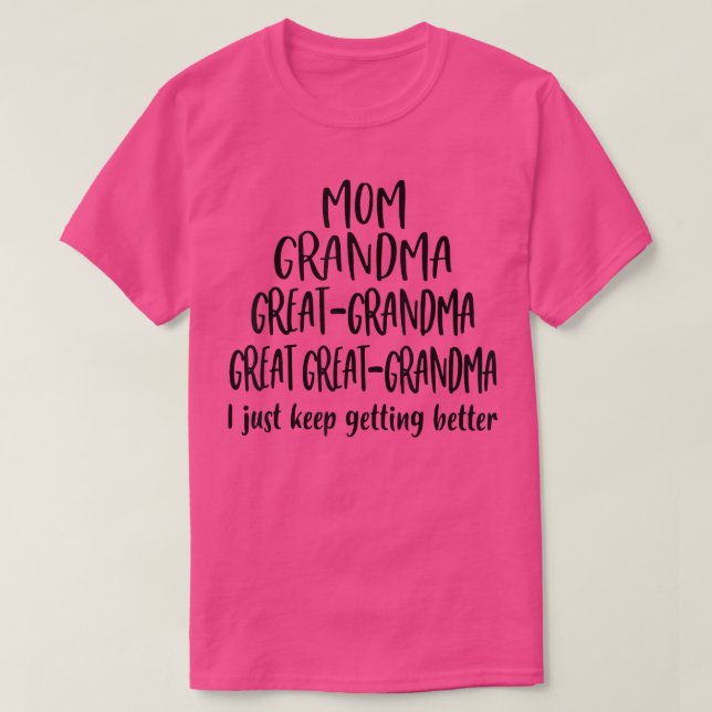 Camiseta Mamá Abuela Grande Abuela, Sólo Sigo Apostando (Diseño del anverso)