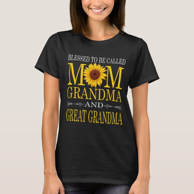 Camiseta Mamá abuela y bisabuela (Anverso)