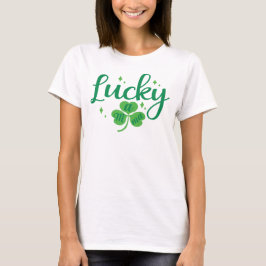 Camiseta Mamá afortunada, Día de San Patricio