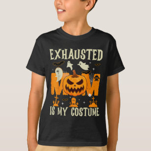 Camiseta Mamá agotada es mi fantasma feliz Halloween