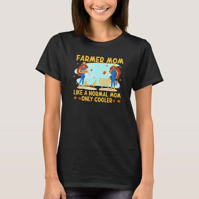 Camiseta Mamá, agricultora de Guay, mamá, granja, madre de  (Anverso)