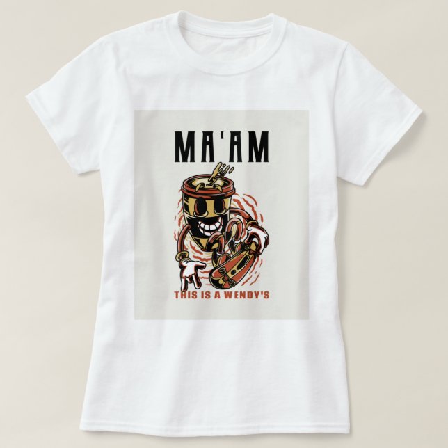 Camiseta mamá_am esto es un wendy_s (Diseño del anverso)