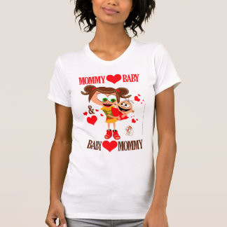 Camiseta Mamá ama a bebé - Blanco 03