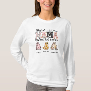 Camiseta Mamá ama a sus niños - Tres bebés abucheos persona