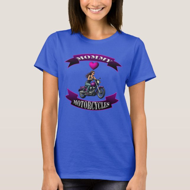 Camiseta Mamá ama las motocicletas (Anverso)