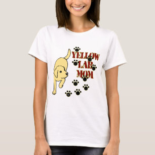 Camiseta Mamá amarilla del laboratorio