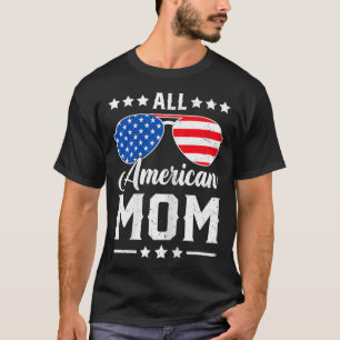 Camiseta Mamá Americana 4 De Julio Divertido Partido Patrió
