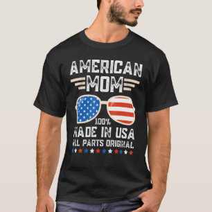 Camiseta Mamá Americana 4 De Julio Mami Fiesta De Fuegos Ar
