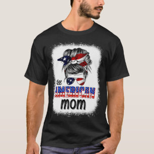 Camiseta Mamá Americana 4 De Julio Mujeres Patrióticas Mamá